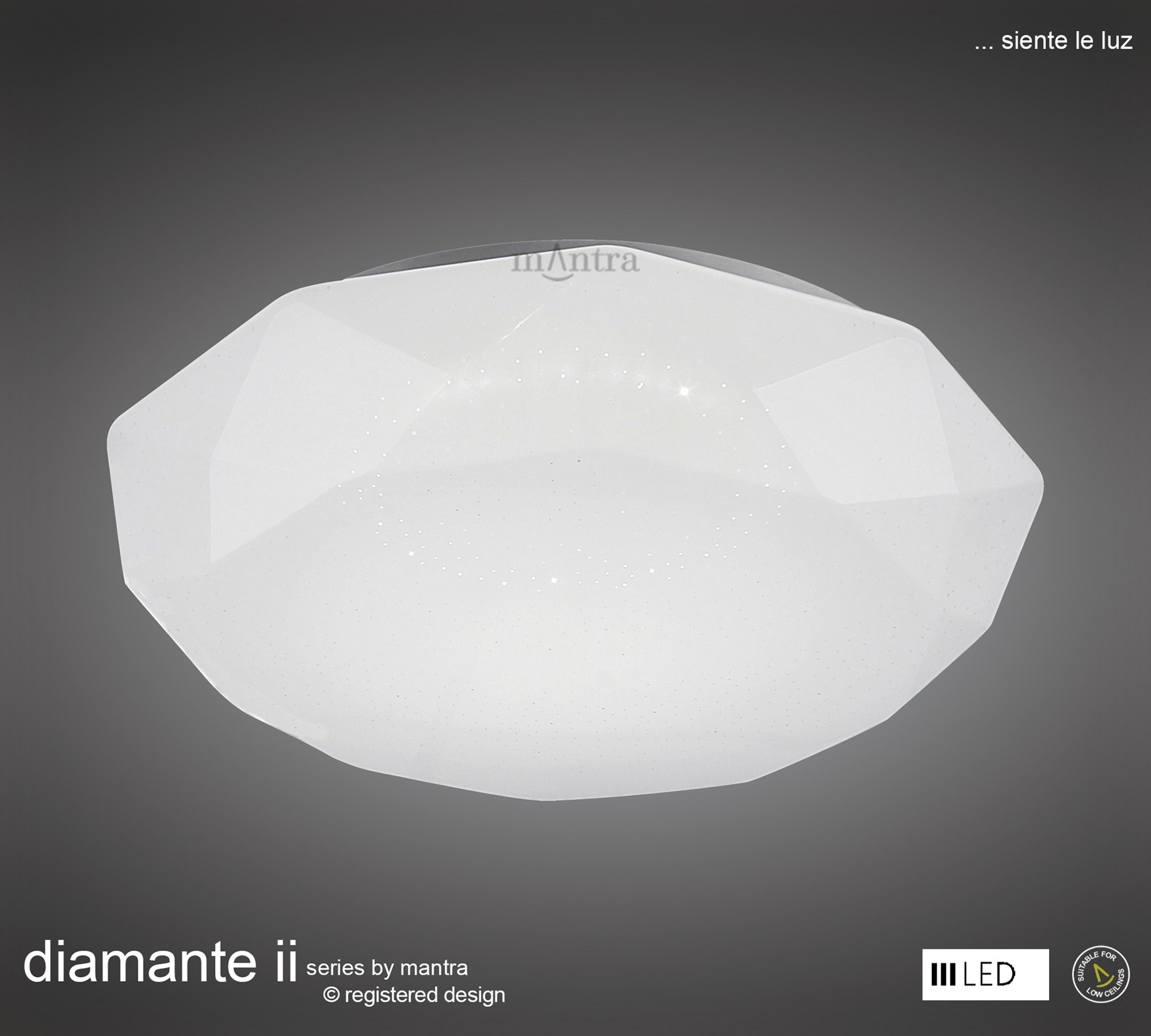 Diamante II Ceiling Lights Mantra Flush Fittings Diamante II Ceiling Lights Mantra Flush Fittings